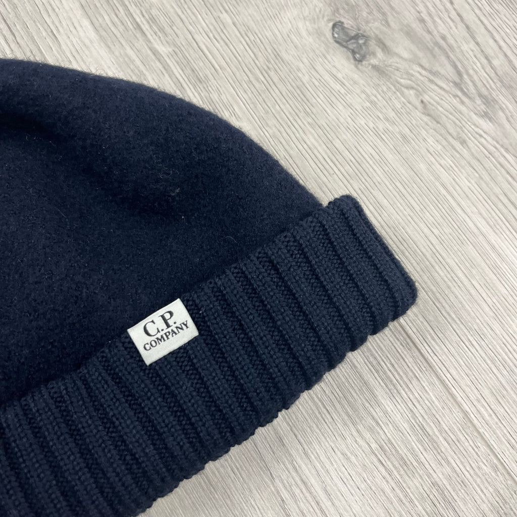 CP Company Merino Beanie - Navy Ironleague