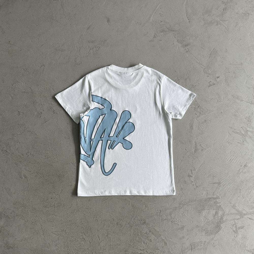 Syna T-Shirt & Short Set - White/Blue Ironleague
