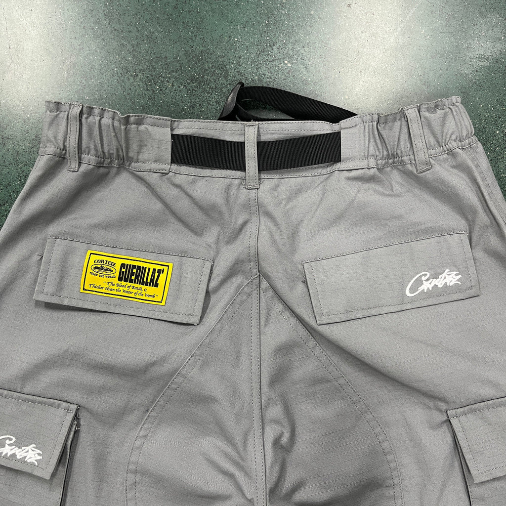 Corteiz Island Cargo Pants - Grey Ironleague