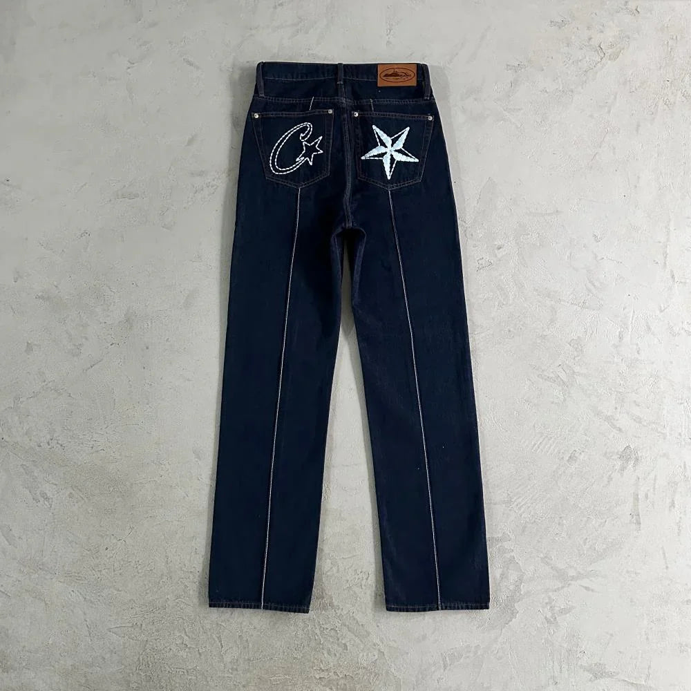 Corteiz Denim Jeans - Dark Wash Ironleague