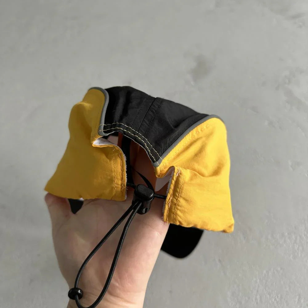 Corteiz Drawstring Cap - Black/Yellow Ironleague