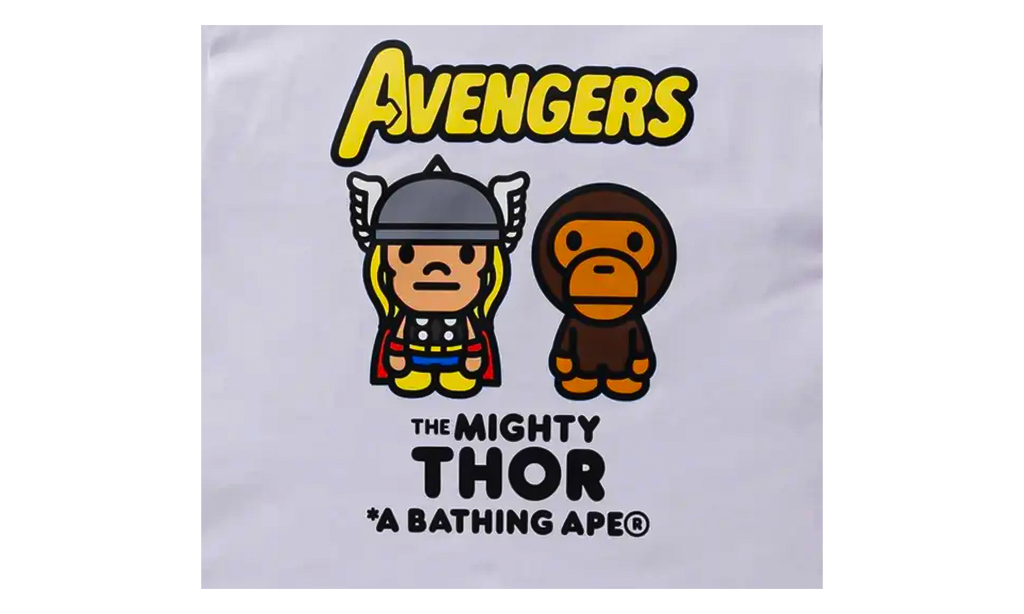 BAPE MARVEL THOR SHIRT White BAPE030