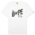 A BATHING APE 1st Camo Bape STA Tee - White/Green