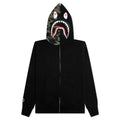 A BATHING APE 1st Camo Swarovski Shark Full Zip Hoodie - Black