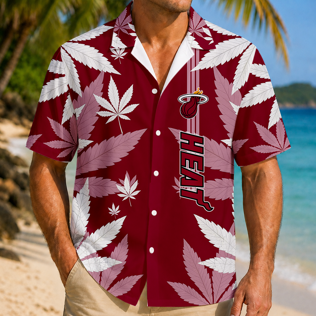 FINAL SALE - NEW CUSTOMIZED NBA20 MHE MIAMI HEAT UNISEX HAWAIIAN SHIRT