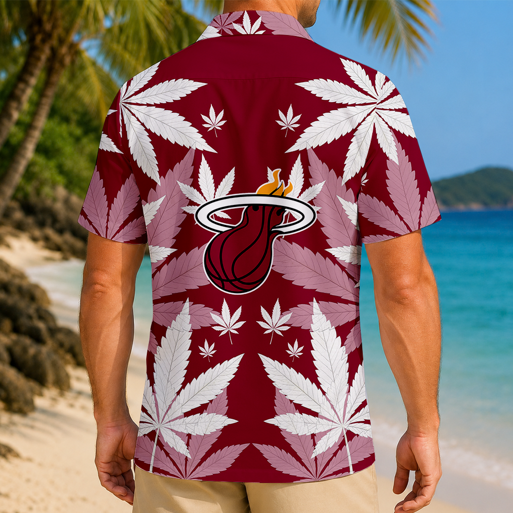FINAL SALE - NEW CUSTOMIZED NBA20 MHE MIAMI HEAT UNISEX HAWAIIAN SHIRT