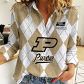 LIMITED DROP  NCAA MAM20 PUB PU BOILERMAKERS WOMEN CASUAL SHIRT FOR FAN