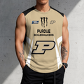 3D PRINT TEE NCAA MAM20 PUB PU BOILERMAKERS MEN'S GYM SHIRT