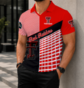 LIMITED EDITION - NEW CUSTOMIZED NCAA CWS20 TRR TEXAS TECH RED RAIDERS POLO SHIRT