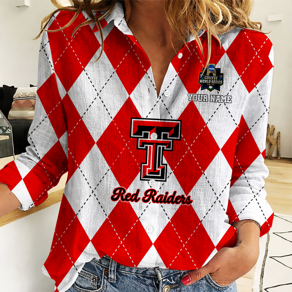 LIMITED DROP NCAA CWS20 TRR TR RAIDER WOMEN CASUAL SHIRT FOR FAN
