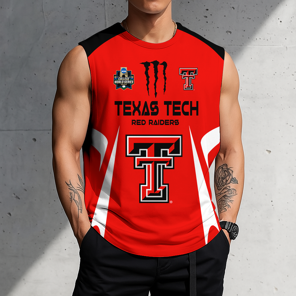 3D PRINT TEE NCAA CWS20 TRR TR RAIDER MEN'S GYM SHIRT