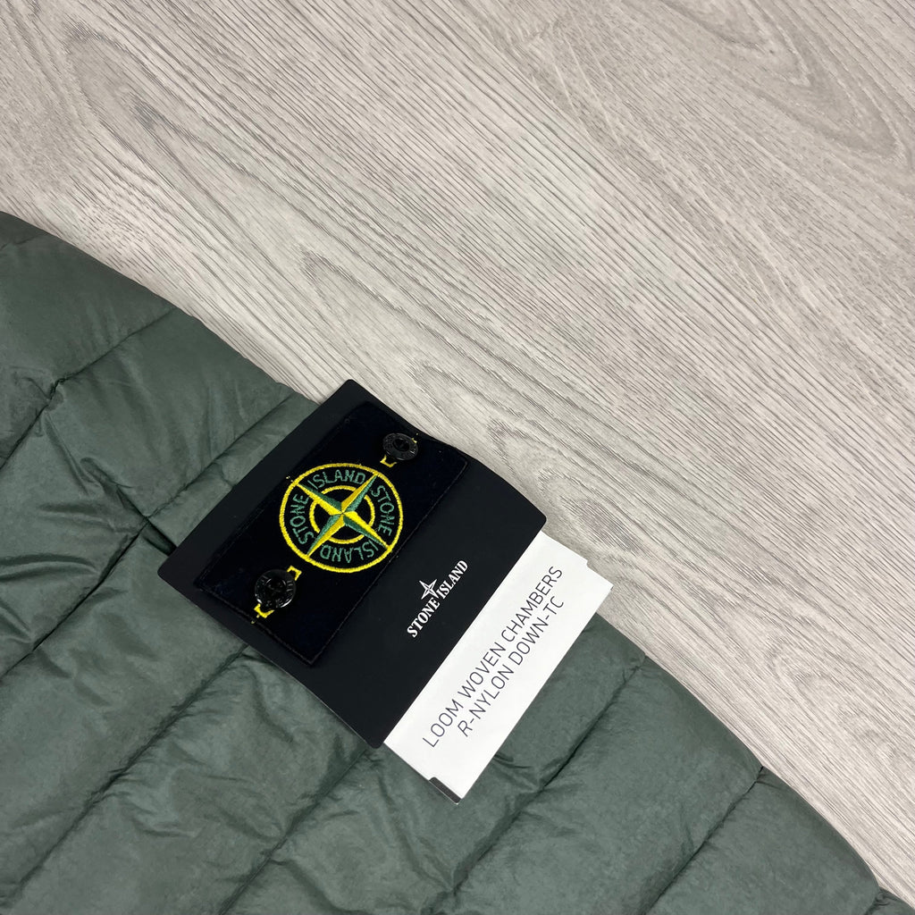 Stone Island Woven Down Jacket - Musk Ironleague