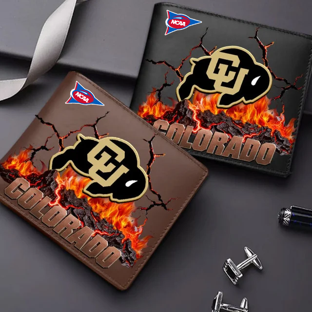 LIMITED EDITION FBS NCAA20 CRB CR BUFFALOES LEATHER WALLET