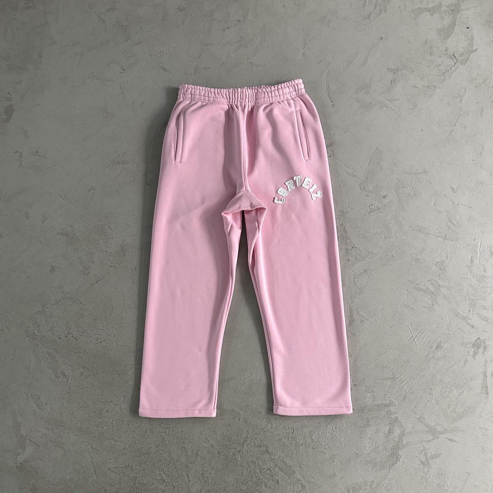 Corteiz Arch Open HEM Set - Pink Ironleague