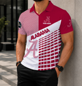 LIMITED EDITION - NEW CUSTOMIZED NCAA CWS21 ABC ALABAMA CRIMSON TIDE POLO SHIRT