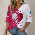 LIMITED DROP NCAA CWS21 ABC ALABAMA CRIMSON TIDE WOMEN'S HEART V-NECK LONG SLEEVE SHIRT