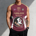 3D PRINT TEE NCAA FBS21 FLS FL SEMINOLES MEN'S GYM SHIRT