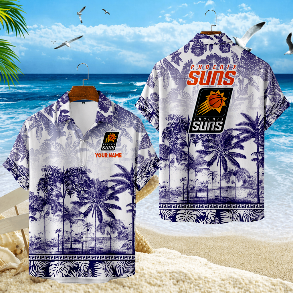 FINAL SALE - NEW CUSTOMIZED NBA21 PSU PHOENIX SUNS UNISEX HAWAIIAN SHIRT