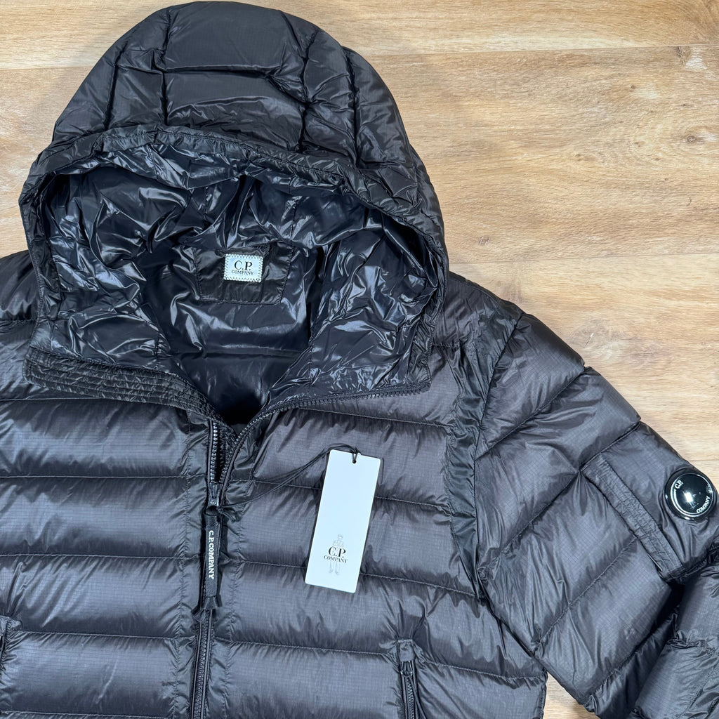 CP Company DD Shell Lens Down Jacket in Black Ironleague