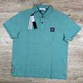Stone Island Organic Cotton Pique Polo Shirt in Mint Ironleague