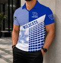 VIRAL EDITION - NEW CUSTOMIZED NCAA MAM22 KEW KENTUCKY WILDCATS POLO SHIRT