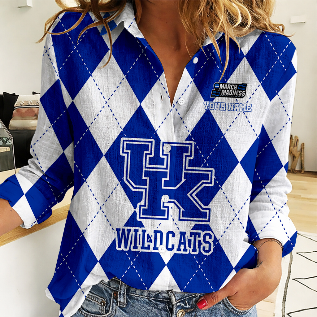 LIMITED DROP  NCAA MAM22 KEW KE WILDCATS WOMEN CASUAL SHIRT FOR FAN