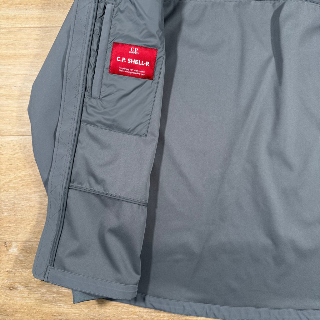 CP Company Shell-R Goggle Jacket in Smoked Pearl - Grey Ironleague