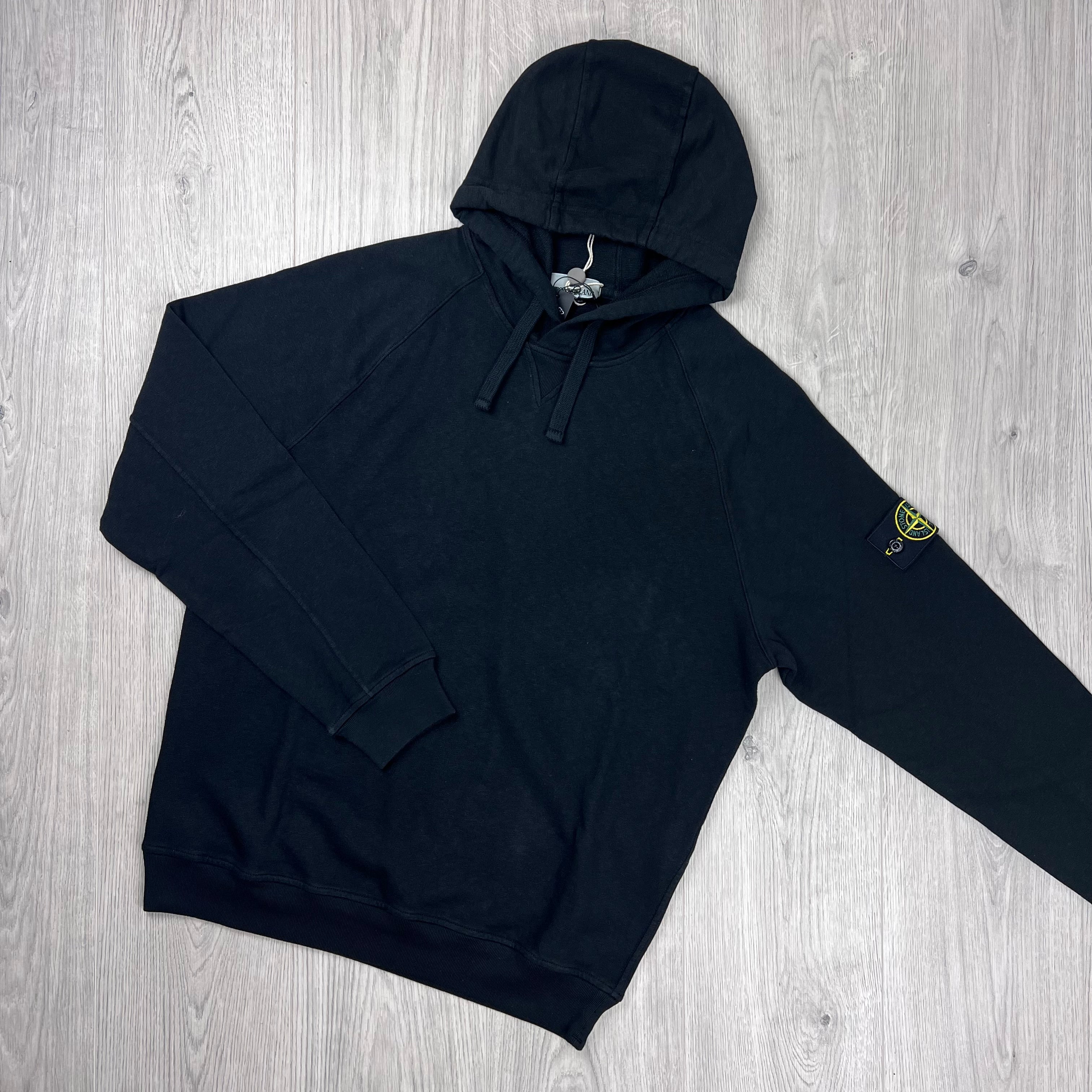 Stone Island Dyed Hoodie - Black Ironleague