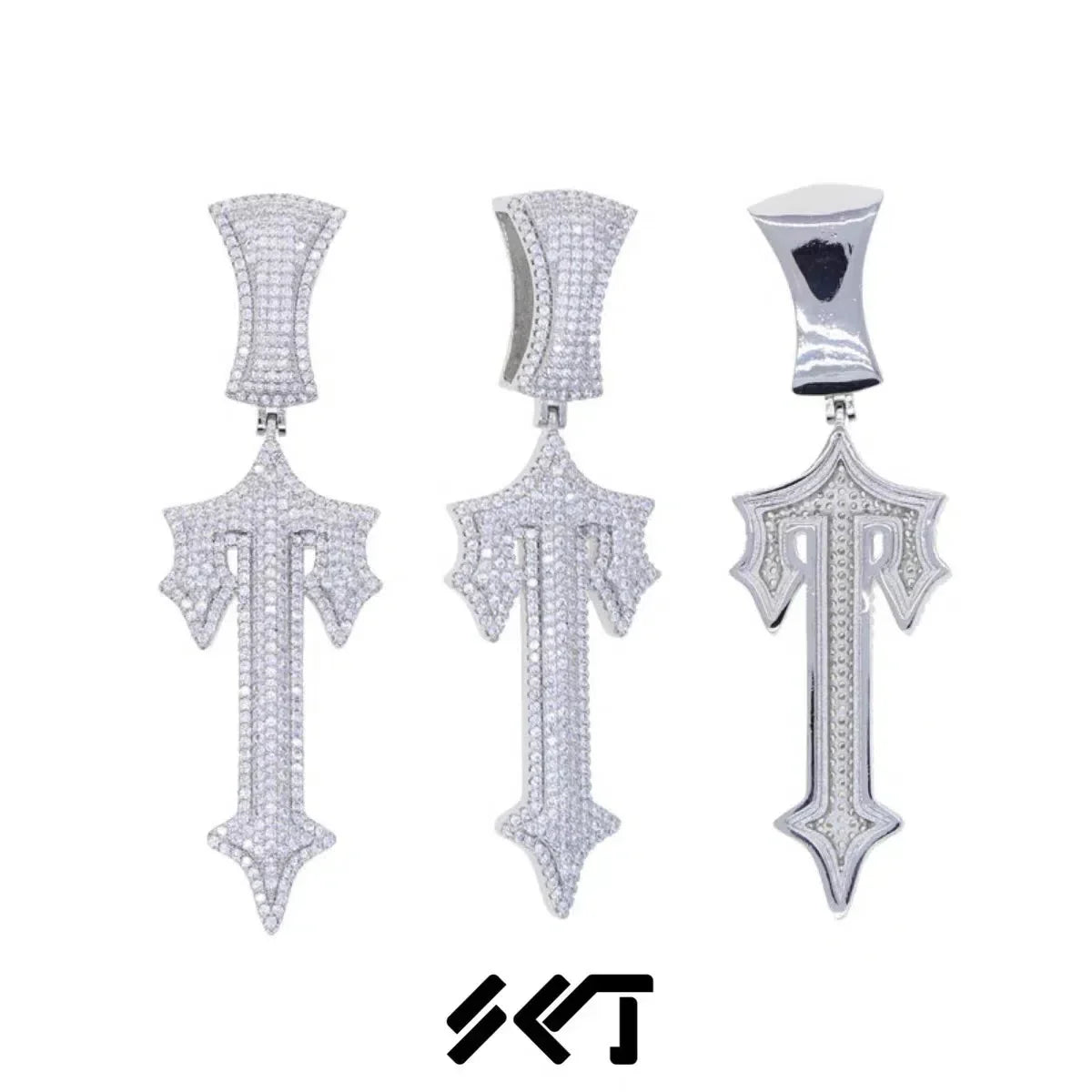 Trapstar Iced Out Necklaces - Silver/Gold Ironleague