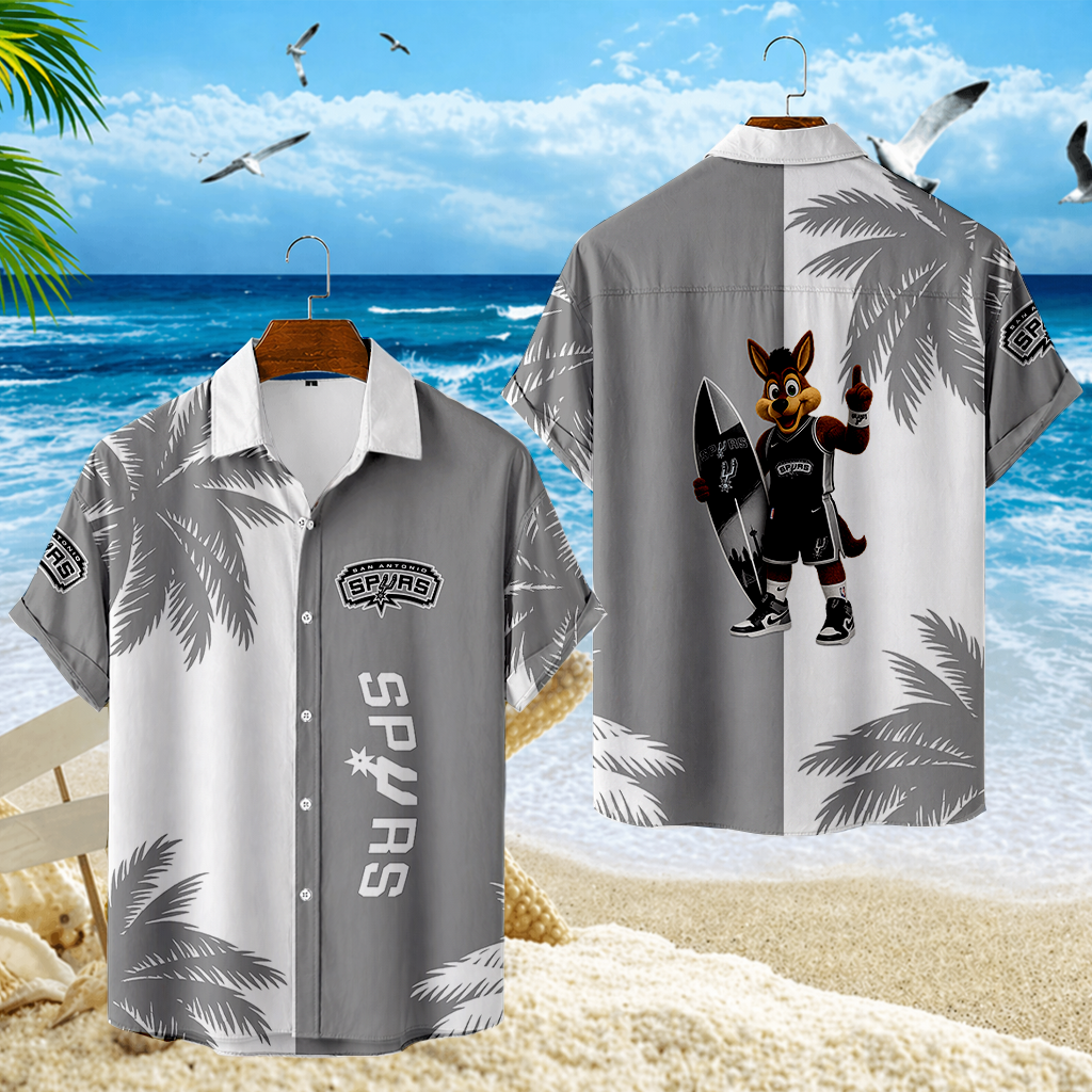 FINAL SALE - NEW CUSTOMIZED NBA23 SAS SAN ANTONIO SPURS UNISEX HAWAIIAN SHIRT