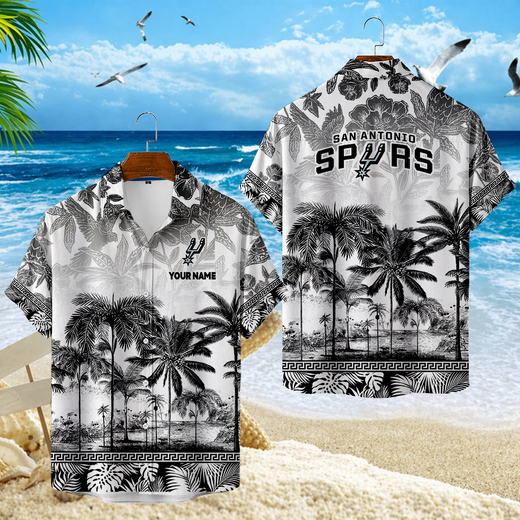 FINAL SALE - NEW CUSTOMIZED NBA23 SAS SAN ANTONIO SPURS UNISEX HAWAIIAN SHIRT