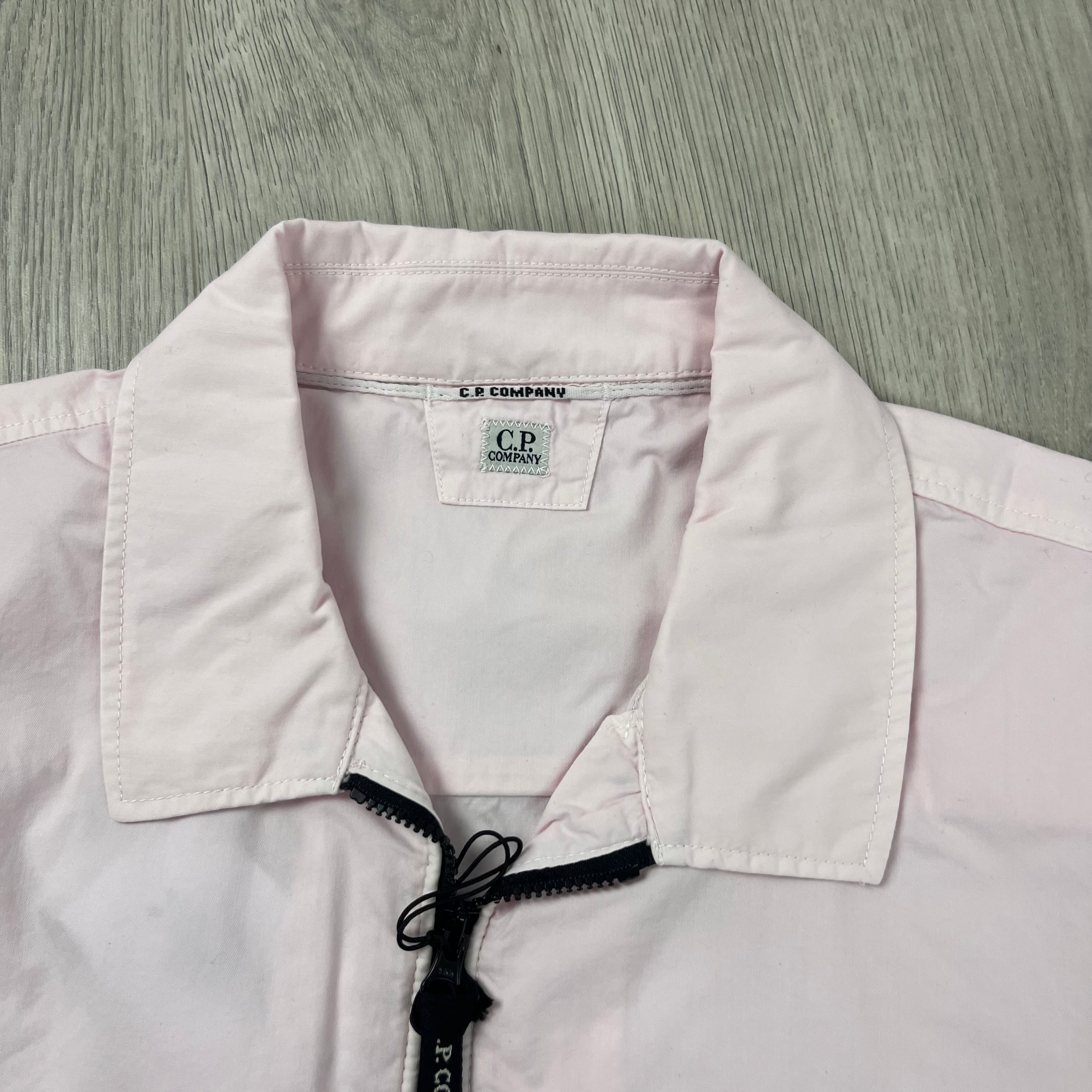 CP Company Zip Overshirt - Pink Ironleague