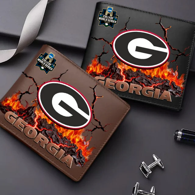 LIMITED EDITION CWS NCAA23 GEB GE BULLGOGS LEATHER WALLET