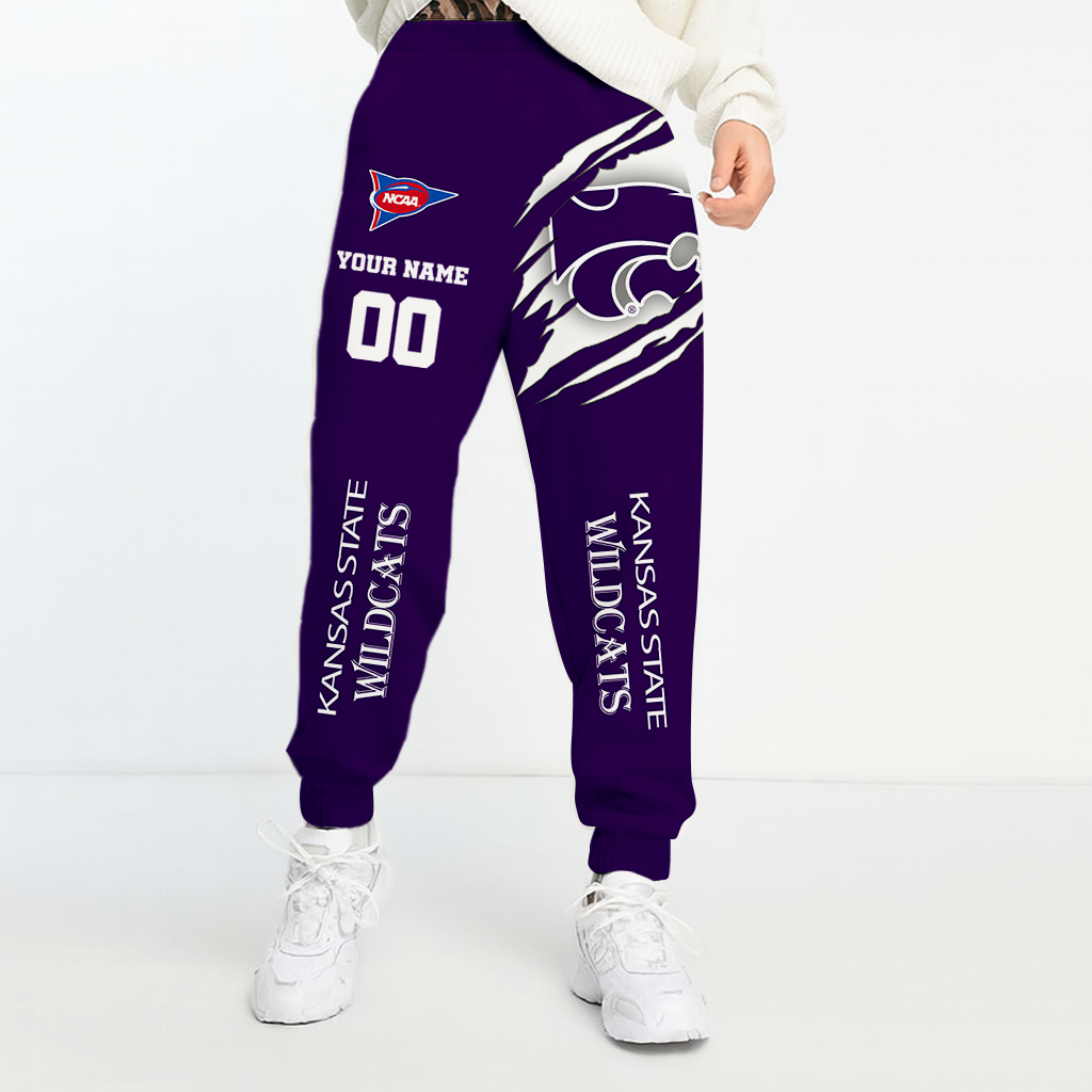LIMITED DROP NCAA FBS24 KSW KS WILDCATS UNISEX LONG PANTS