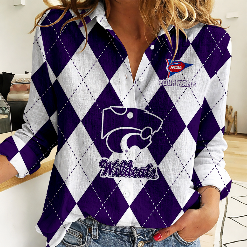 LIMITED DROP NCAA FBS24 KSW KS WILDCATS WOMEN CASUAL SHIRT FOR FAN