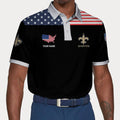 LIMITED EDITION - NEW CUSTOMIZED NFL24 NOS NEW ORLEANS SAINTS POLO SHIRT