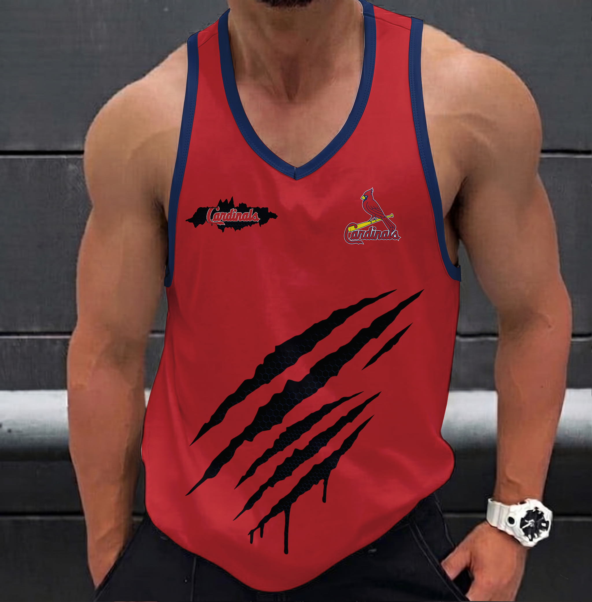 FINAL SALE - NEW CUSTOMIZED MLB24 ST. LOUIS CARDINALS UNISEX TANK TOP