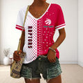 FINAL SALE - NEW CUSTOMIZED NBA24 TRA TORONTO RAPTORS V-NECK FEMALE SHIRT
