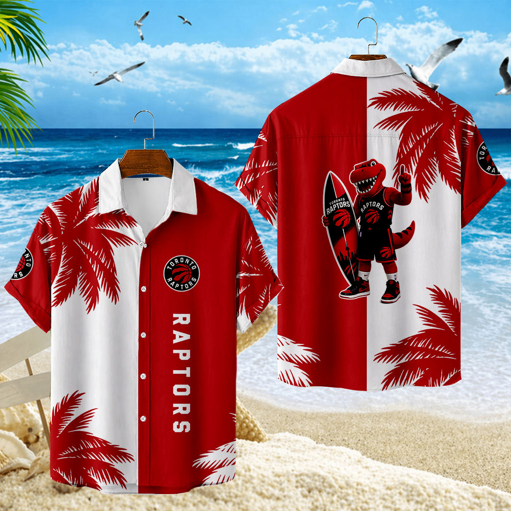 FINAL SALE - NEW CUSTOMIZED NBA24 TRA TORONTO RAPTORS UNISEX HAWAIIAN SHIRT