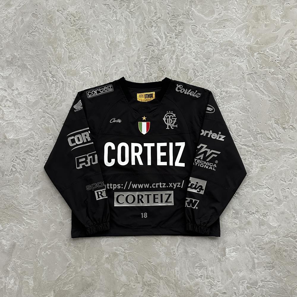Corteiz Sponsor Pullover - Black Ironleague