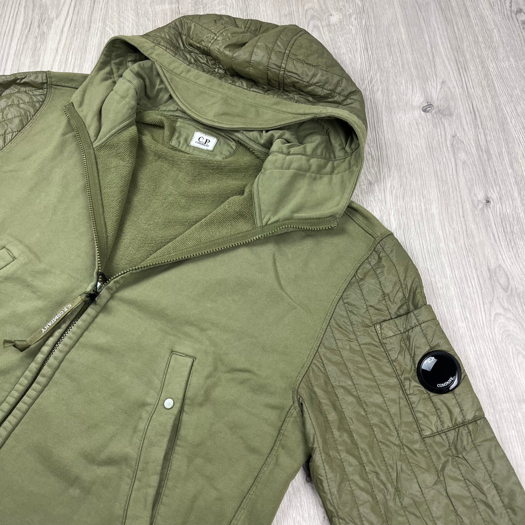 CP Company Raised Fleece Zip Hoodie - Capers Ironleague