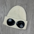 CP Company Goggle Beanie - White Ironleague