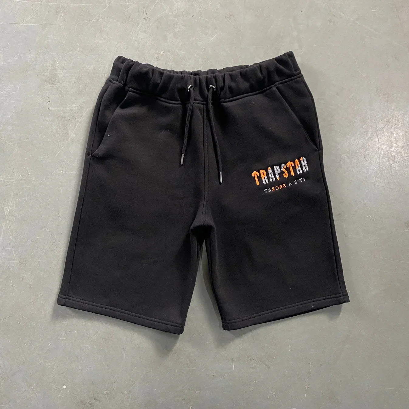 Trapstar Chenille Decoded Short Set - Black/White Ironleague