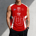 3D PRINT TEE NCAA FBS25 UTU UT UTES MEN'S GYM SHIRT