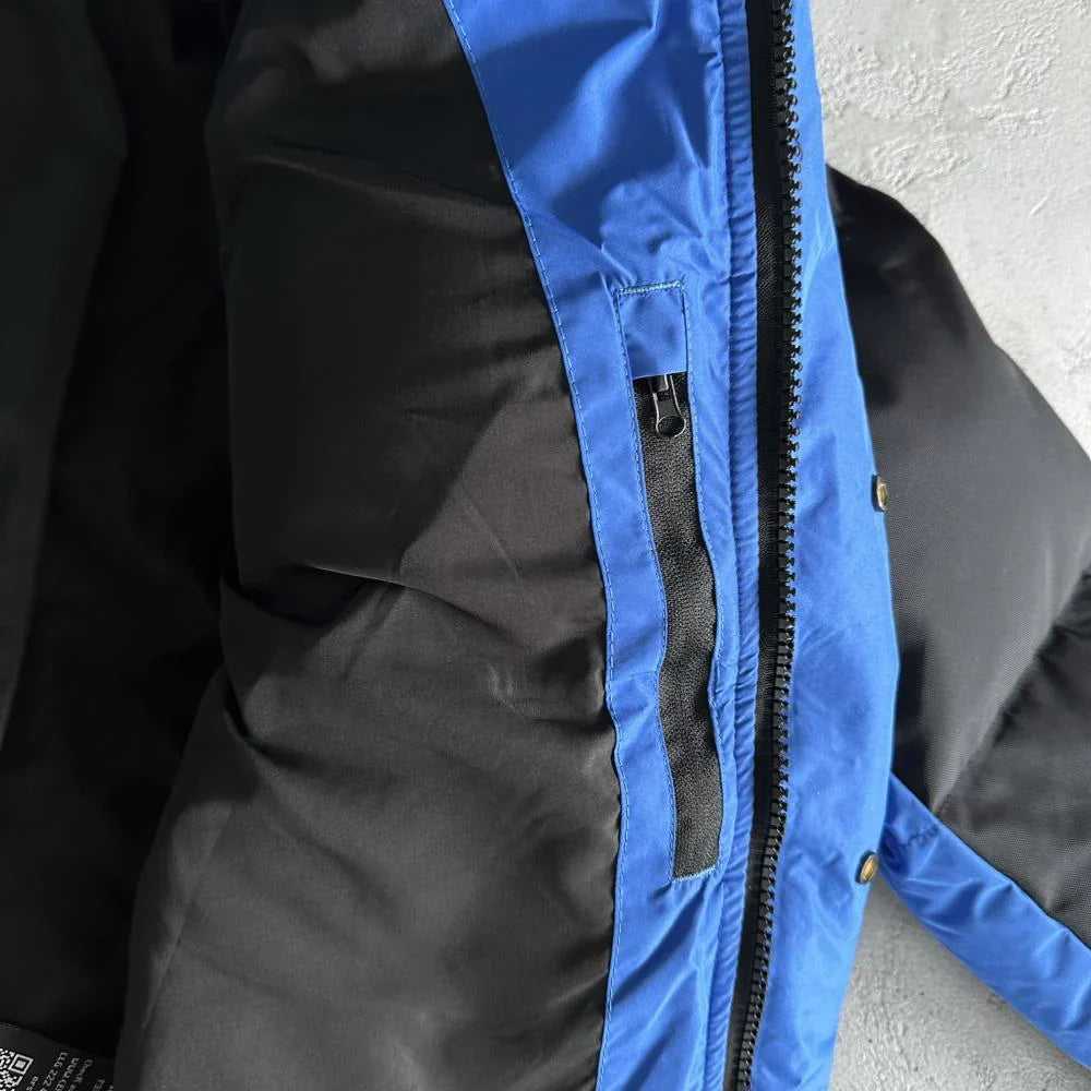Trapstar Decoded Arch Puffer - Black/Blue Ironleague