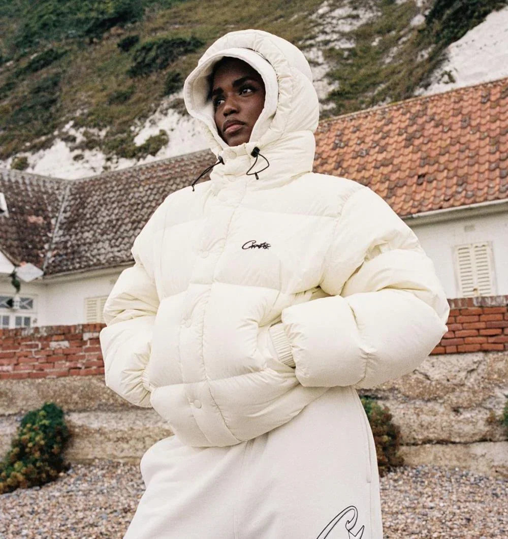 Corteiz Bolo V2 Down Jacket - Cream Ironleague