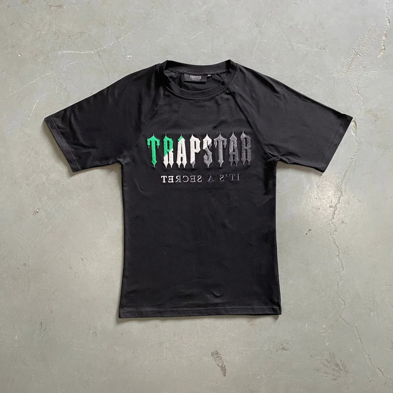 Trapstar Chenille Decoded Short Set - Black/White/Grey Ironleague