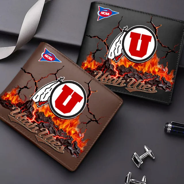 LIMITED EDITION FBS NCAA25 UTU UT UTES LEATHER WALLET