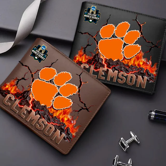 LIMITED EDITION CWS NCAA25 CST CS TIGERS LEATHER WALLET