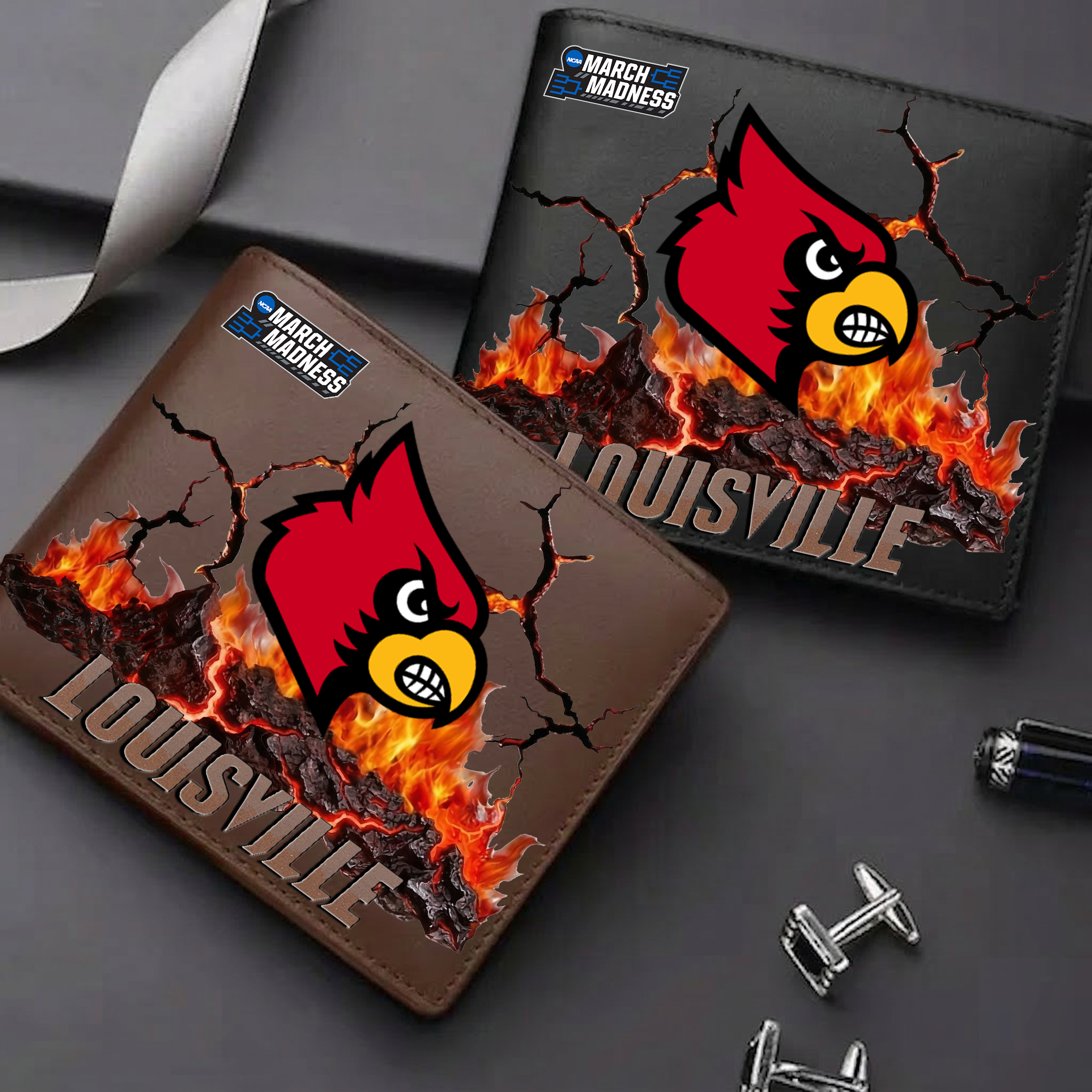 LIMITED EDITION MAM NCAA25 ULC UL CARDINALS LEATHER WALLET